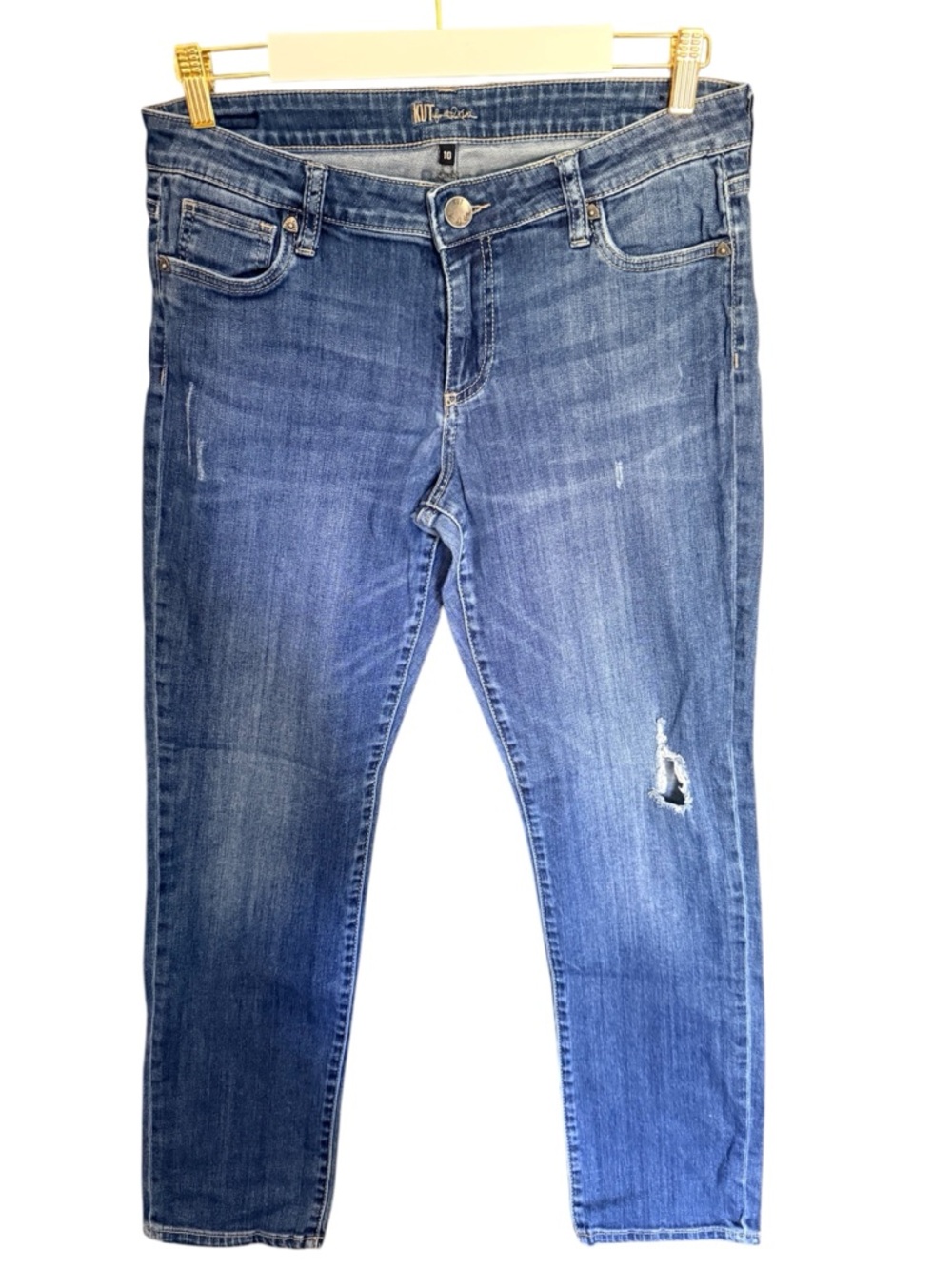 Kut from the kloth Women’s Blue Distressed Jeans NWOT Sz.10